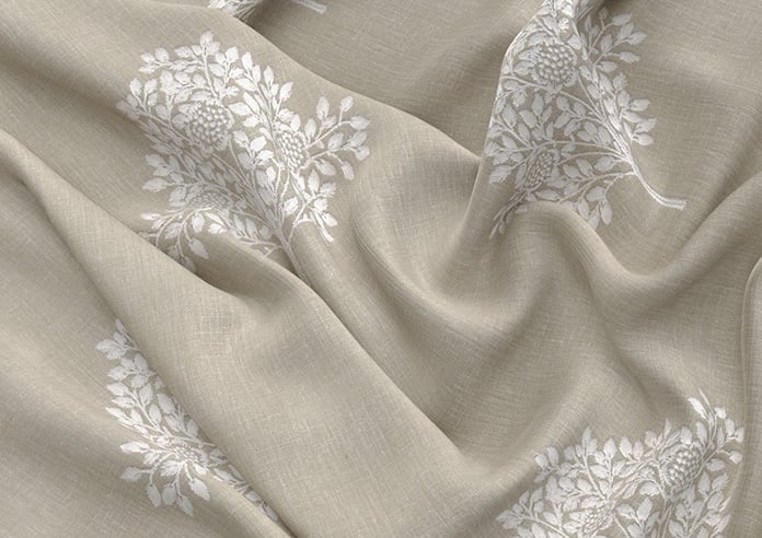 William Morris At Home Marigold Tree Embroidery, Linen - Twist&Fit Roman Blind - Image 4